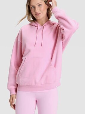 JoyLab Women's Pink Pullover Fleece Hooded Sweatshirt Sweatshirt XL